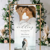 Elegant Modern Photo Wedding Welcome