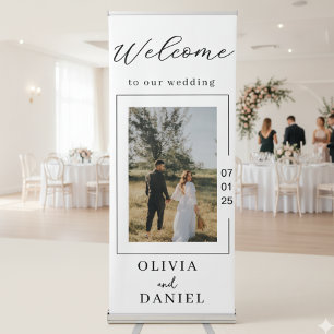 Elegant Modern Photo Welcome Wedding Banner