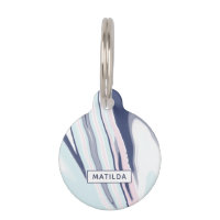 Elegant modern pink blue white liquid marble