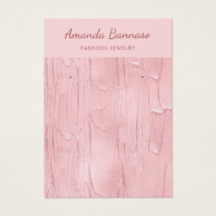 Elegant Modern pink jewellery earring display card