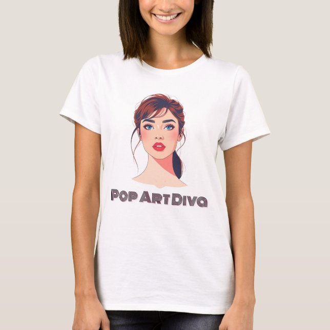Elegant Modern Portrait of a Woman T-Shirt (Front)