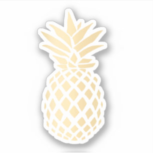 Elegant modern pretty girly gold pineapple
