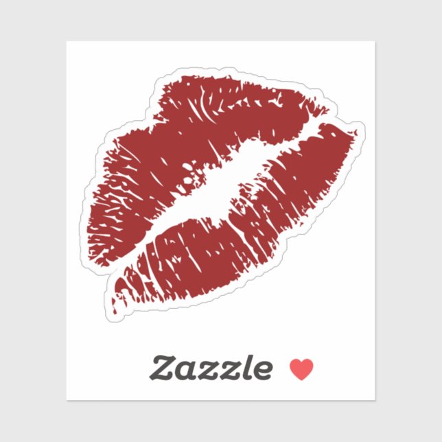 Elegant Modern Pretty Red Lips Love  (Sheet)