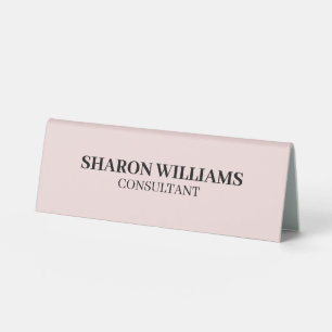 Elegant Modern Professional Blush Pink Minimalist