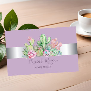 Elegant Modern Professional Cactus Succulent Business Card