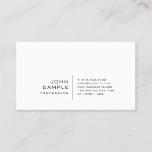 Elegant Modern Professional Creative Simple Plain Business Card