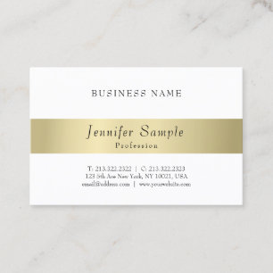 Elegant Modern Professional Gold Look Minimalistic Business Card