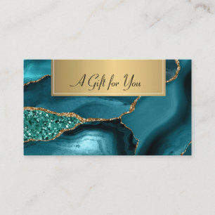 Elegant Modern,Professional Marble Emerald Green Discount Card