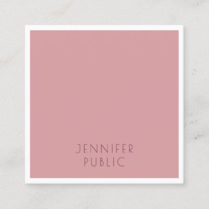 Elegant Modern Professional Minimalist Template Square Business Card