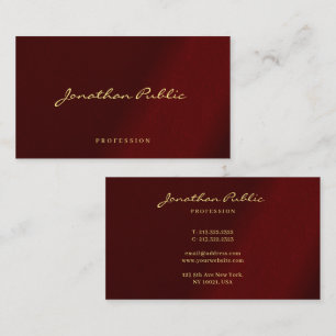 Elegant Modern Professional Typography Script Business Card