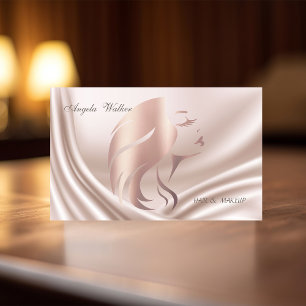 Elegant Modern Proffesional,Face Silhouette Business Card