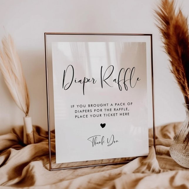 Elegant & Modern Raffle sign (Creator Uploaded)