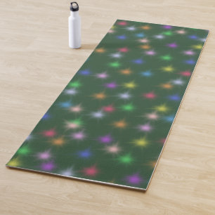 Elegant Modern Rainbow colorful gradient Star Yoga Mat