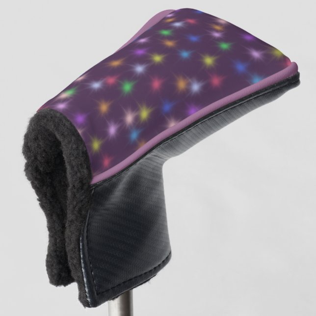 Elegant Modern Rainbow  colourful gradient Star  Golf Head Cover (3/4 Front)