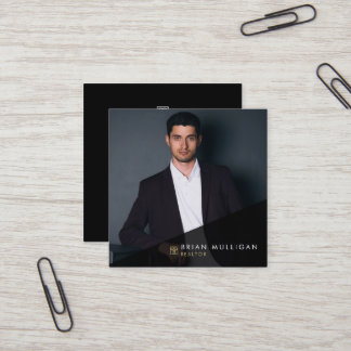 Elegant Modern Real Estate Agent Business Card 
