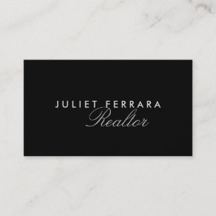 Elegant Modern Realtor - High End Business Card