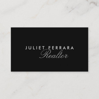 Elegant Modern Realtor - High End Business Card