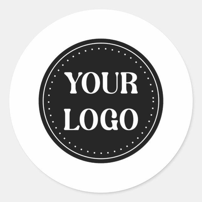 elegant, modern, refined, & editable.  classic round sticker (Front)