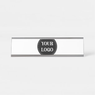elegant, modern, refined, & editable.  desk name plate