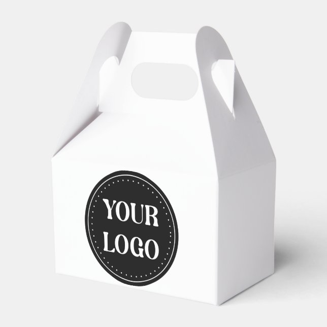 elegant, modern, refined, & editable.  favour box (Front Side)