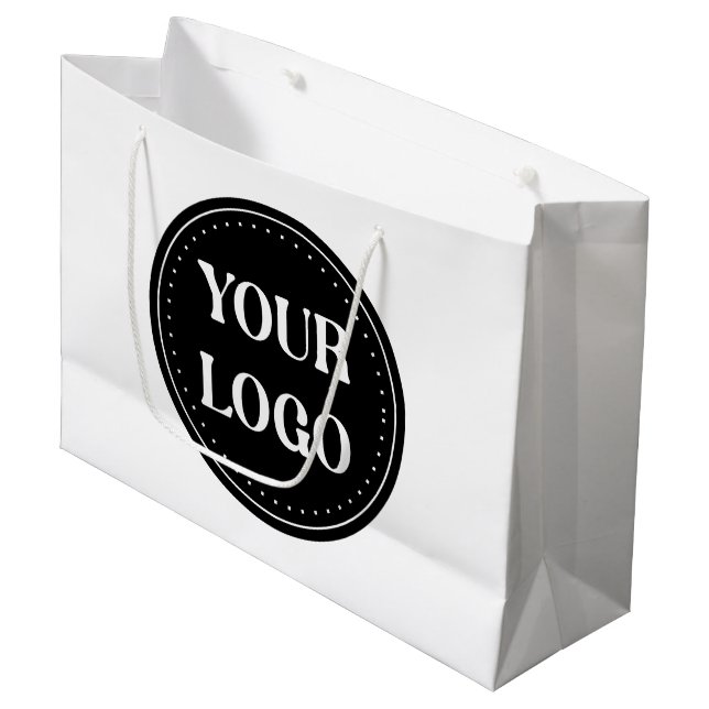 elegant, modern, refined, & editable.  large gift bag (Front Angled)