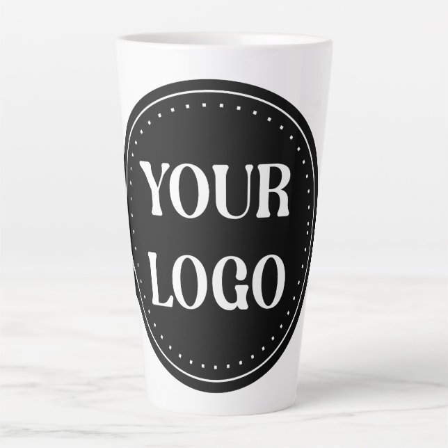 elegant, modern, refined, & editable.  latte mug (Front)