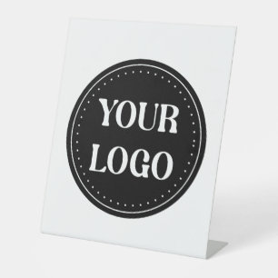 elegant, modern, refined, & editable. pedestal sign
