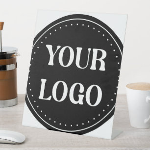 elegant, modern, refined, & editable.  pedestal sign