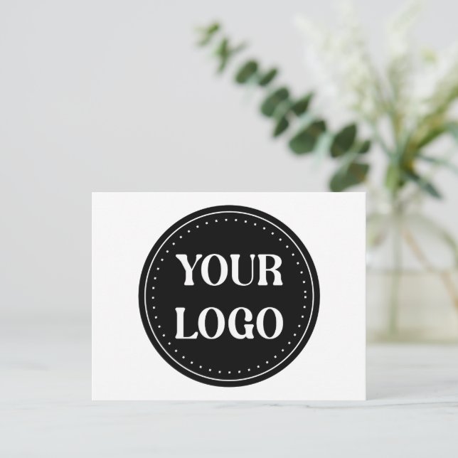 elegant, modern, refined, & editable.  postcard (Standing Front)