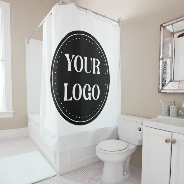 elegant, modern, refined, & editable.  shower curtain (In Situ)