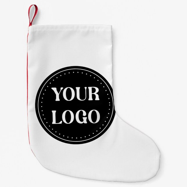 elegant, modern, refined, & editable.  small christmas stocking (Front)