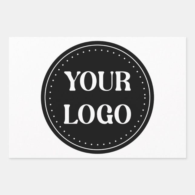 elegant, modern, refined, & editable.  wrapping paper sheet (Front)