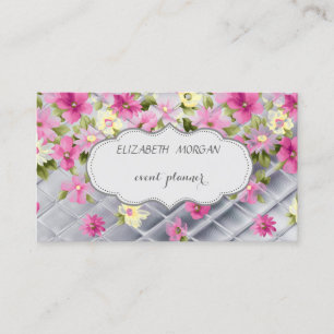 Elegant ,Modern,Romantic,Flowers Business Card
