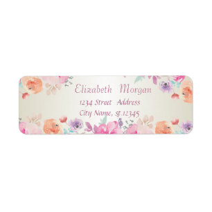 Elegant Modern Romantic Watercolor Flowers