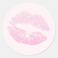 Elegant modern rose gold glitter lips pink makeup