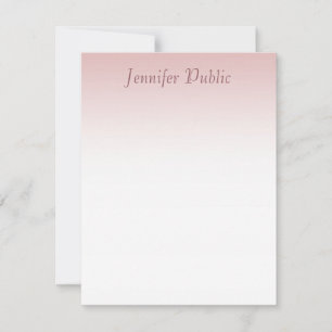 Elegant Modern Rose Gold Hand Script Template