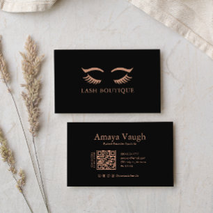 Elegant Modern Rose Gold Minimalist Business Card