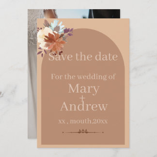 Elegant Modern Rustic Invitation