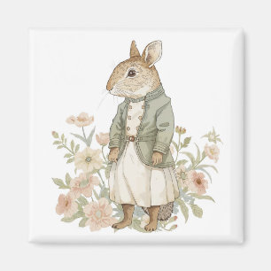 Elegant Modern Rustic Simple Custom Pet Photo Magnet