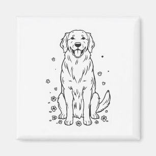 Elegant Modern Rustic Simple Custom Pet Photo Magnet