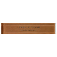 Elegant Modern Rustic Tan Leather Texture Custom