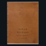 Elegant Modern Rustic Tan Leather Texture Custom Notebook<br><div class="desc">If you need any further customisation please feel free to message me on yellowfebstudio@gmail.com.</div>
