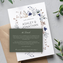 Elegant Modern Rustic Wildflower Wedding Details