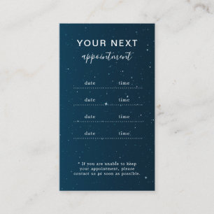 Elegant Modern Salon Spa Appointment Reminder Card