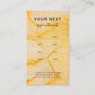 Elegant Modern Salon Spa Appointment Reminder Card