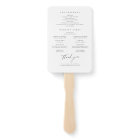 Elegant modern script minimalist wedding program