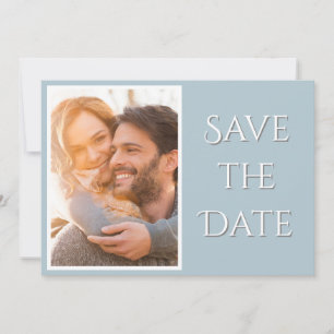 Elegant Modern Script Photo Wedding Save The Date
