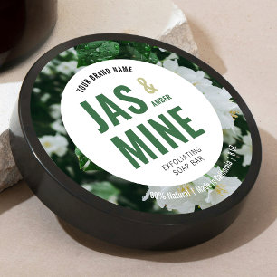 Elegant Modern Scrub Soap Lotion Label With Photo