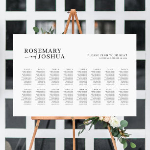 Elegant Modern Seating Chart Find Your Seat