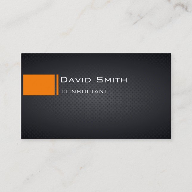Elegant modern silver professional repair business card (Front)